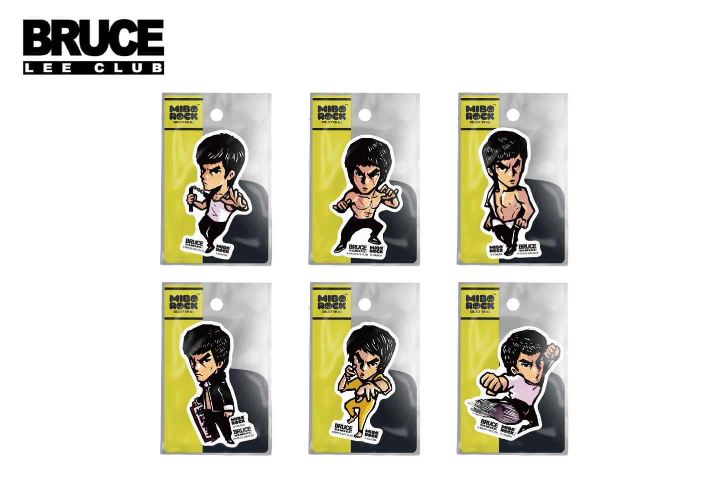 BruceLee Sticker Set